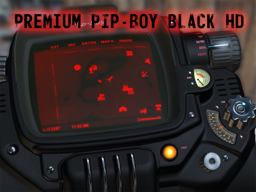 Premium Pip-Boy Black HD (PipBoy) ピップボーイ - Fallout4 Mod ...