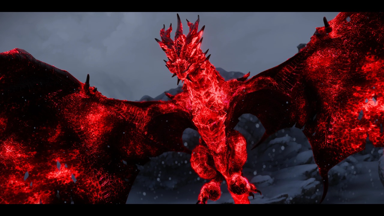 Chaos Dragon 4thUnknown Dragon Edit モデルテクスチャ Skyrim Special Edition