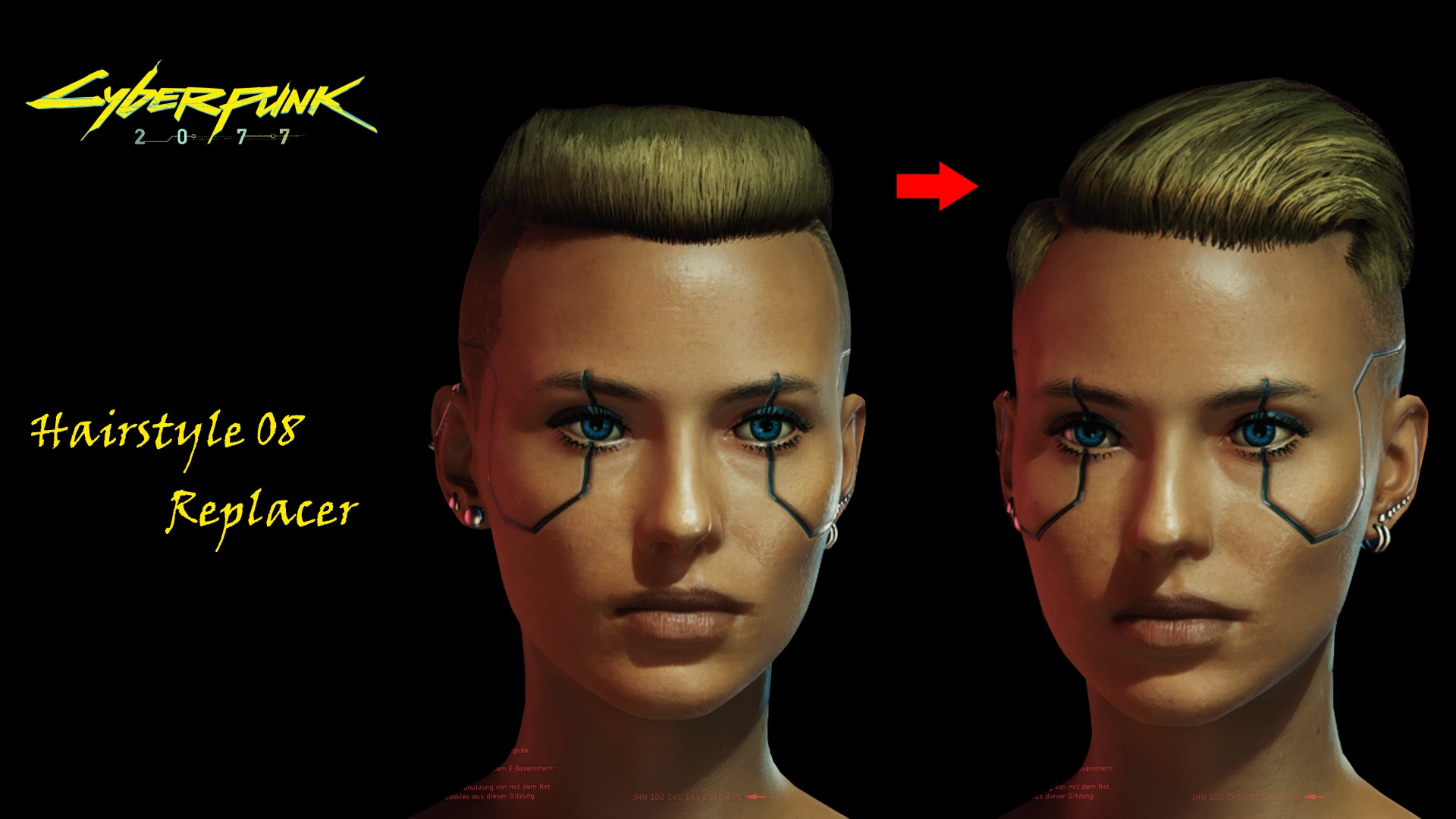 Cyberpunk hairstyles mods фото 1