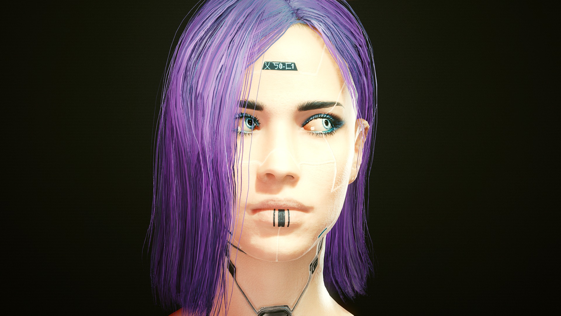 Cyberpunk hair mod фото 1