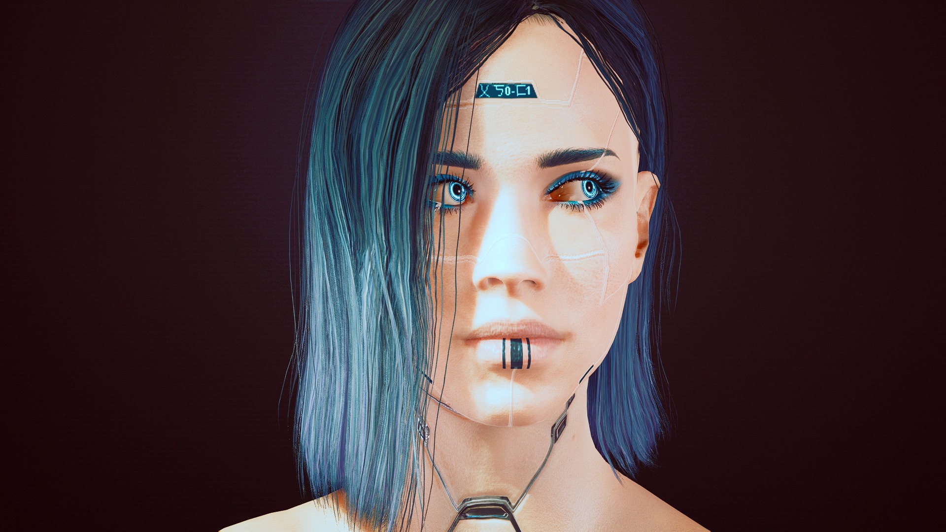 Cyberpunk hair mod фото 9