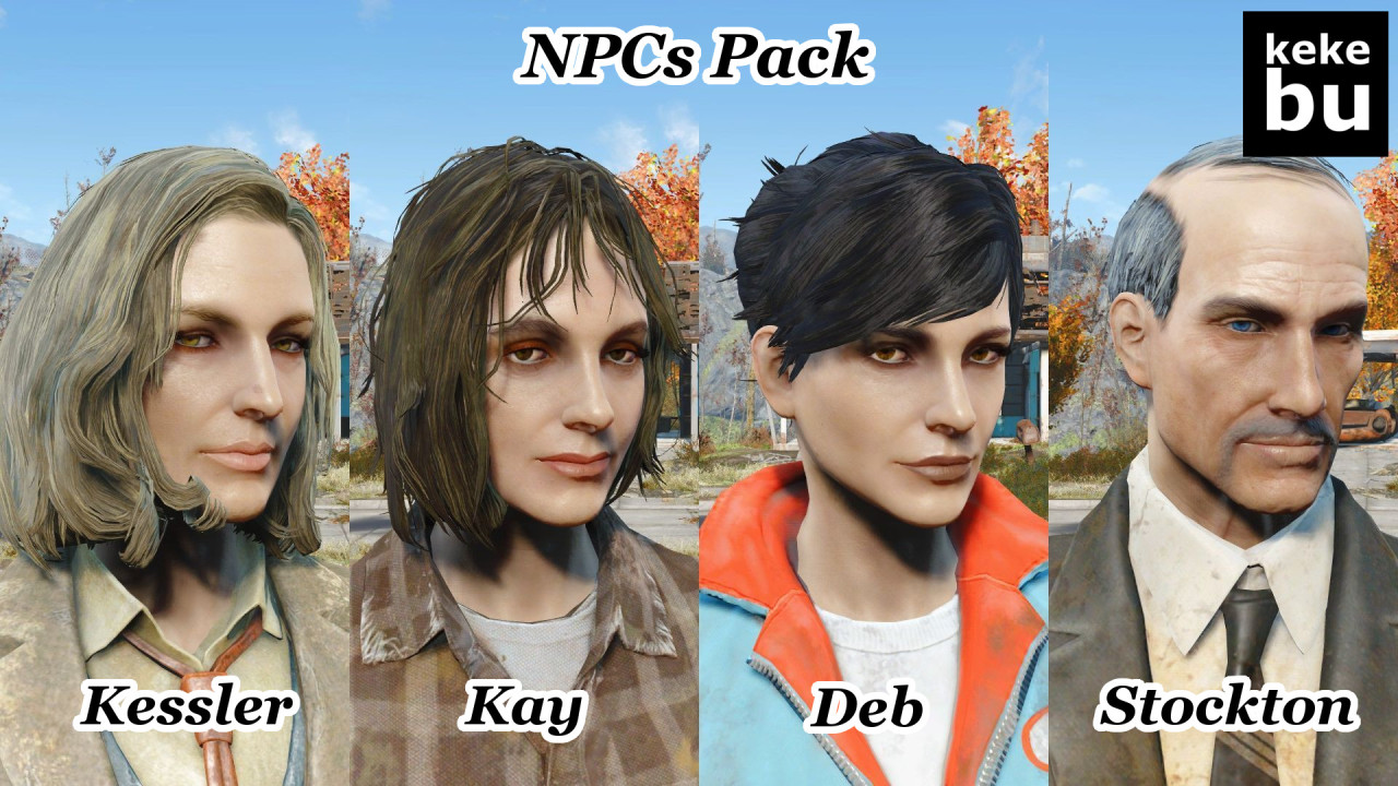 Companion And Npc S Face Replacer All In One Pack 日本語化対応 仲間 コンパニオン Fallout4 Mod データベース Mod紹介 まとめサイト