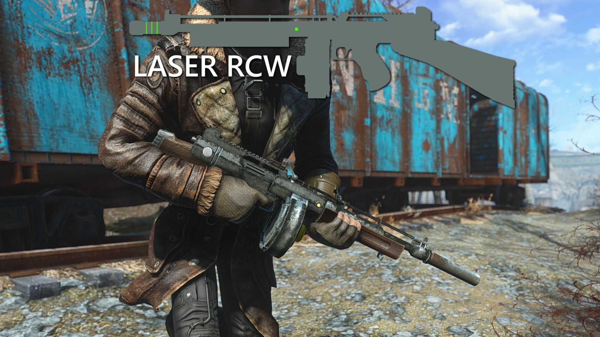 The Laser Rcw An Energy Submachine Gun From New Vegas From Scratch 日本語化対応 武器 Fallout4 Mod データベース Mod紹介 まとめサイト