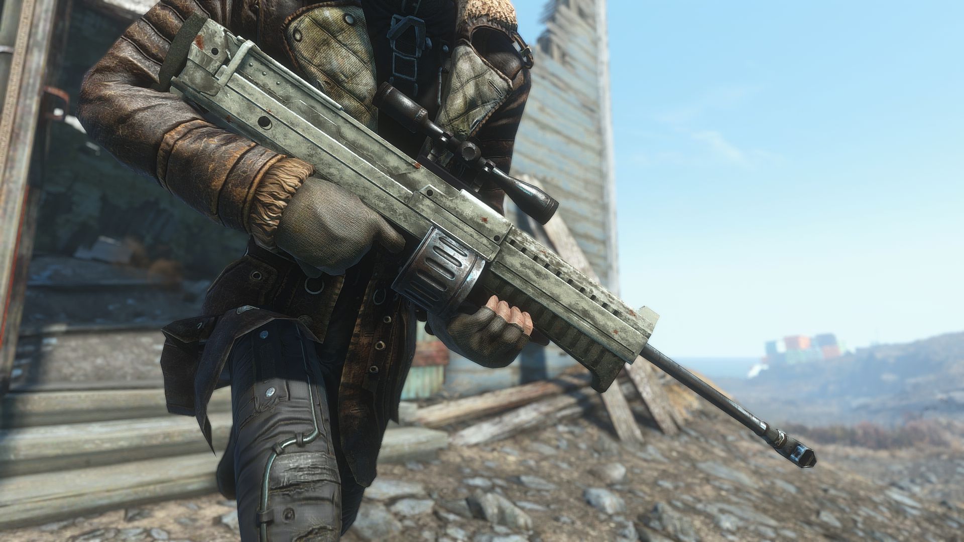 The Bozar An Automatic Sniper Rifle From New Vegas 日本語化対応 武器 Fallout4 Mod データベース Mod紹介 まとめサイト