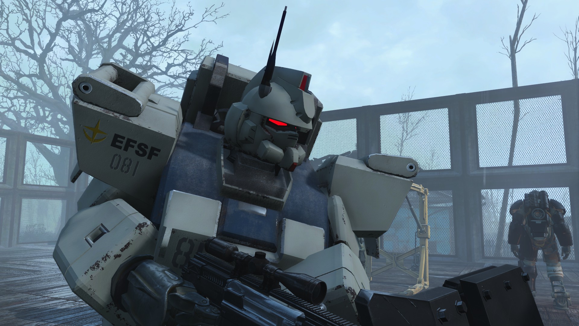 0079 08th Ms Team Gundam Power Armor 日本語化対応 パワーアーマー Fallout4 Mod データベース Mod紹介 まとめサイト