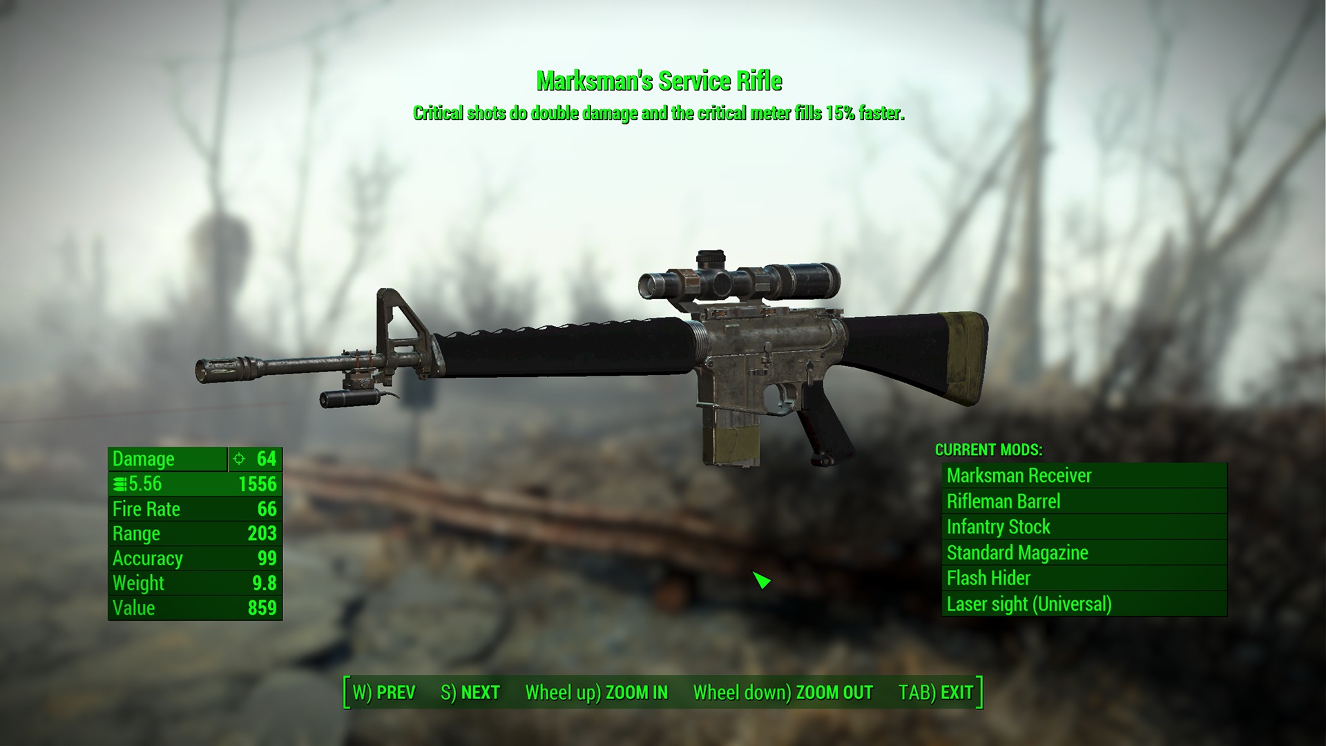 Wasteland Melody S Service Rifle 日本語化対応 武器 Fallout4 Mod データベース Mod紹介 まとめサイト