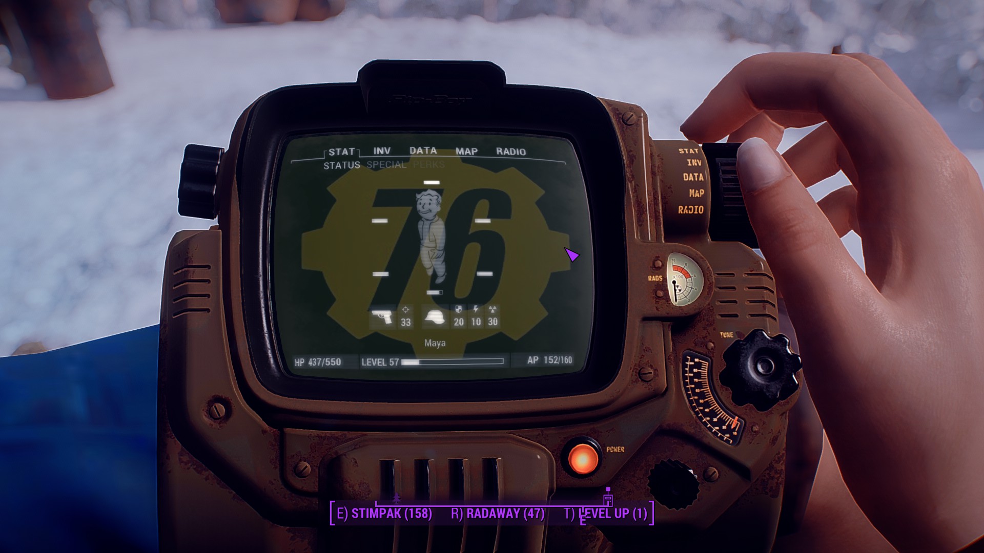 Fallout 76 Pip Boy Screen ピップボーイ Fallout4 Mod データベース Mod紹介 まとめサイト