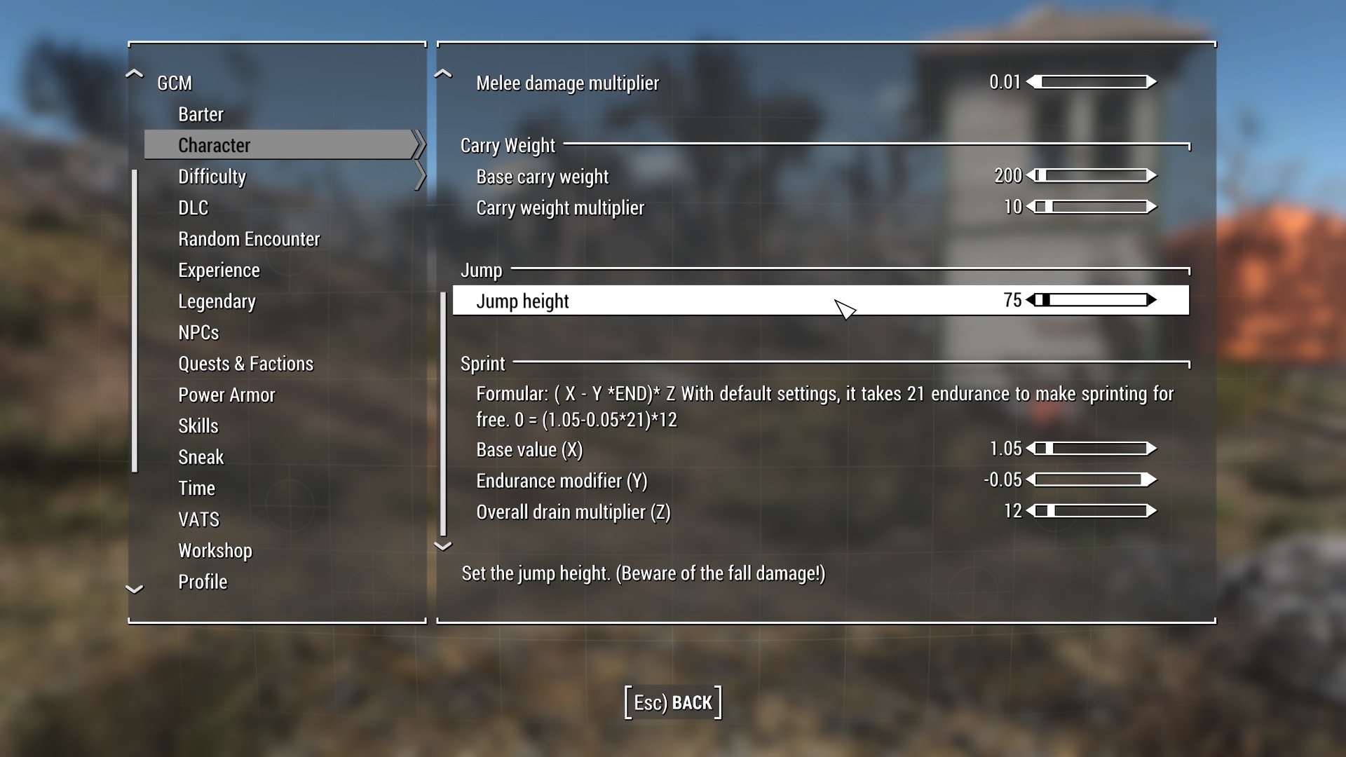 Game Configuration Menu 日本語化対応 インターフェース Fallout4 Mod データベース Mod紹介 まとめサイト