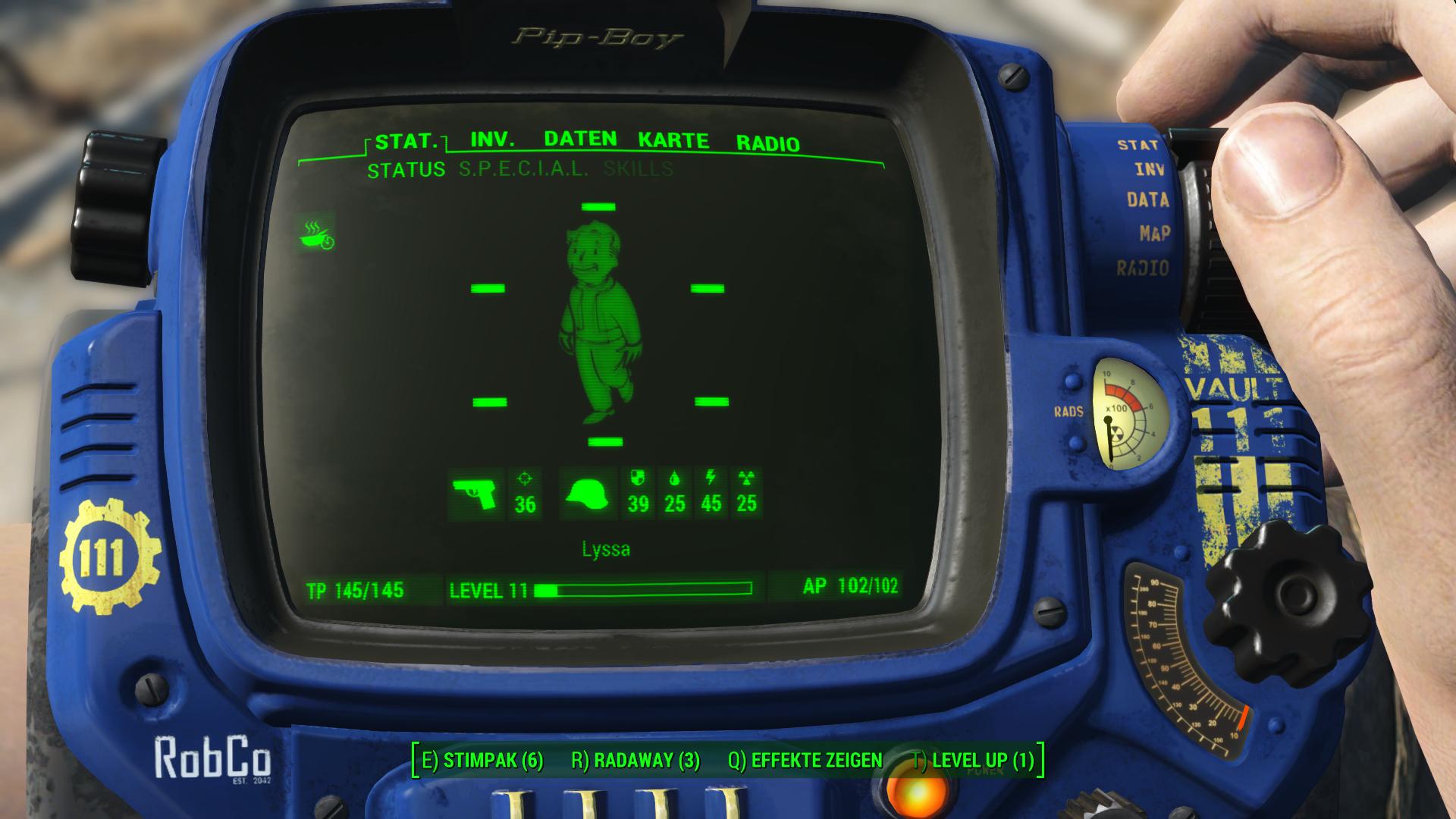 Pipboy 3000 Vault 111 Edition ピップボーイ Fallout4 Mod データベース Mod紹介 まとめサイト