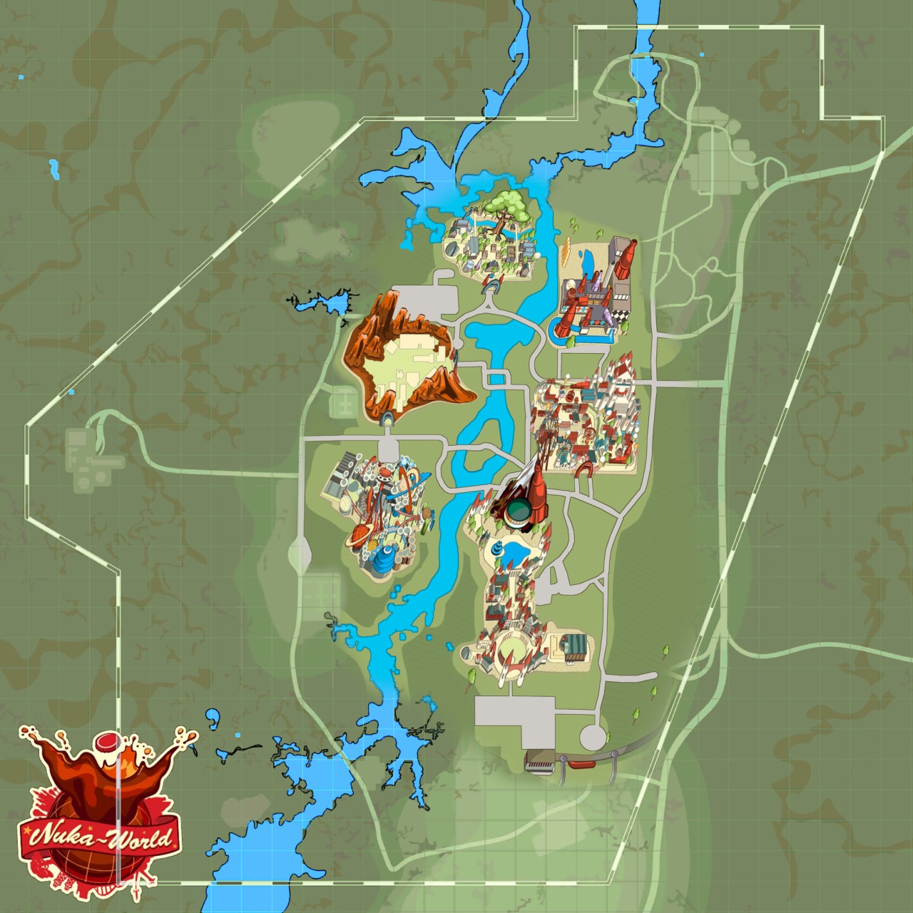 Nuka World Pamphlet Based Map インターフェース Fallout4 Mod データベース Mod紹介 まとめサイト