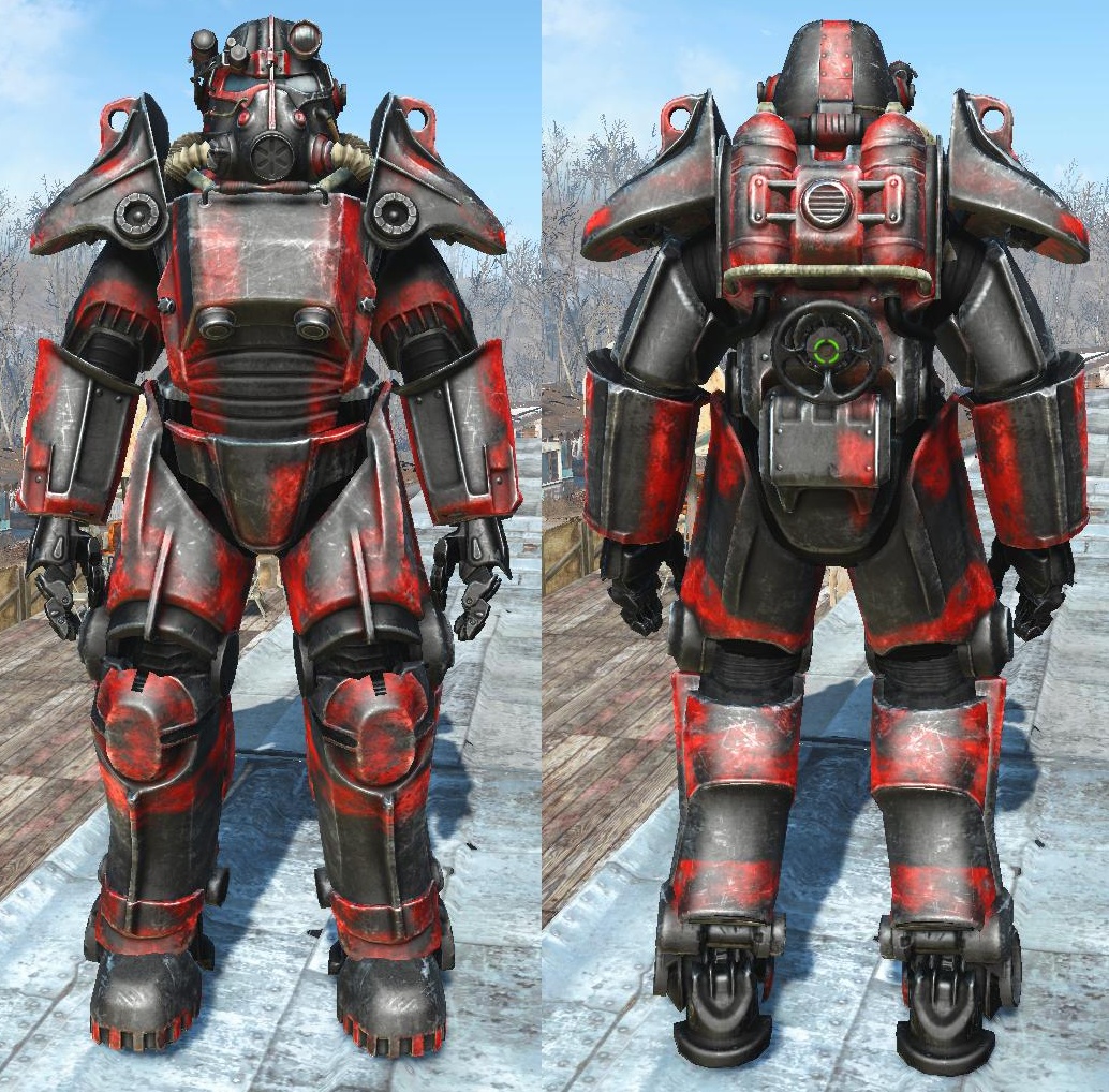 T 45 Outcast Power Armor Paint Standalone モデル テクスチャ Fallout4 Mod データベース Mod紹介 まとめサイト