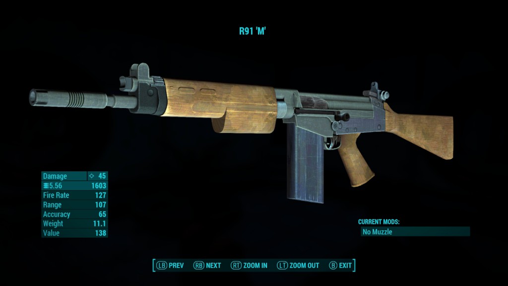 R91 Standalone Assault Rifle 日本語化対応 武器 Fallout4 Mod データベース Mod紹介 まとめサイト