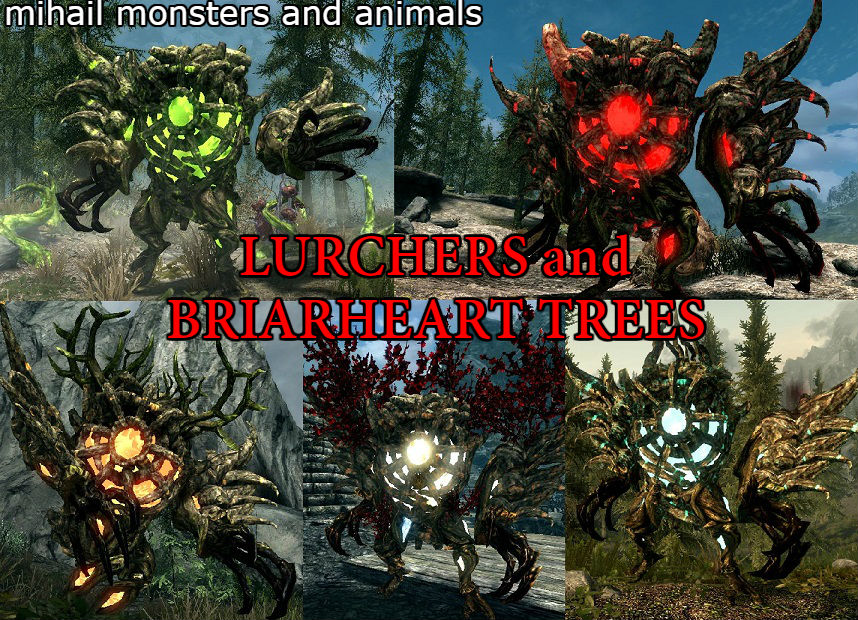 Lurchers And Briarheart Trees Mihail Monsters And Animals Sse Mihail Immersive Add Ons Eso Forsworn クリーチャー Skyrim Special Edition Mod データベース Mod紹介 まとめサイト