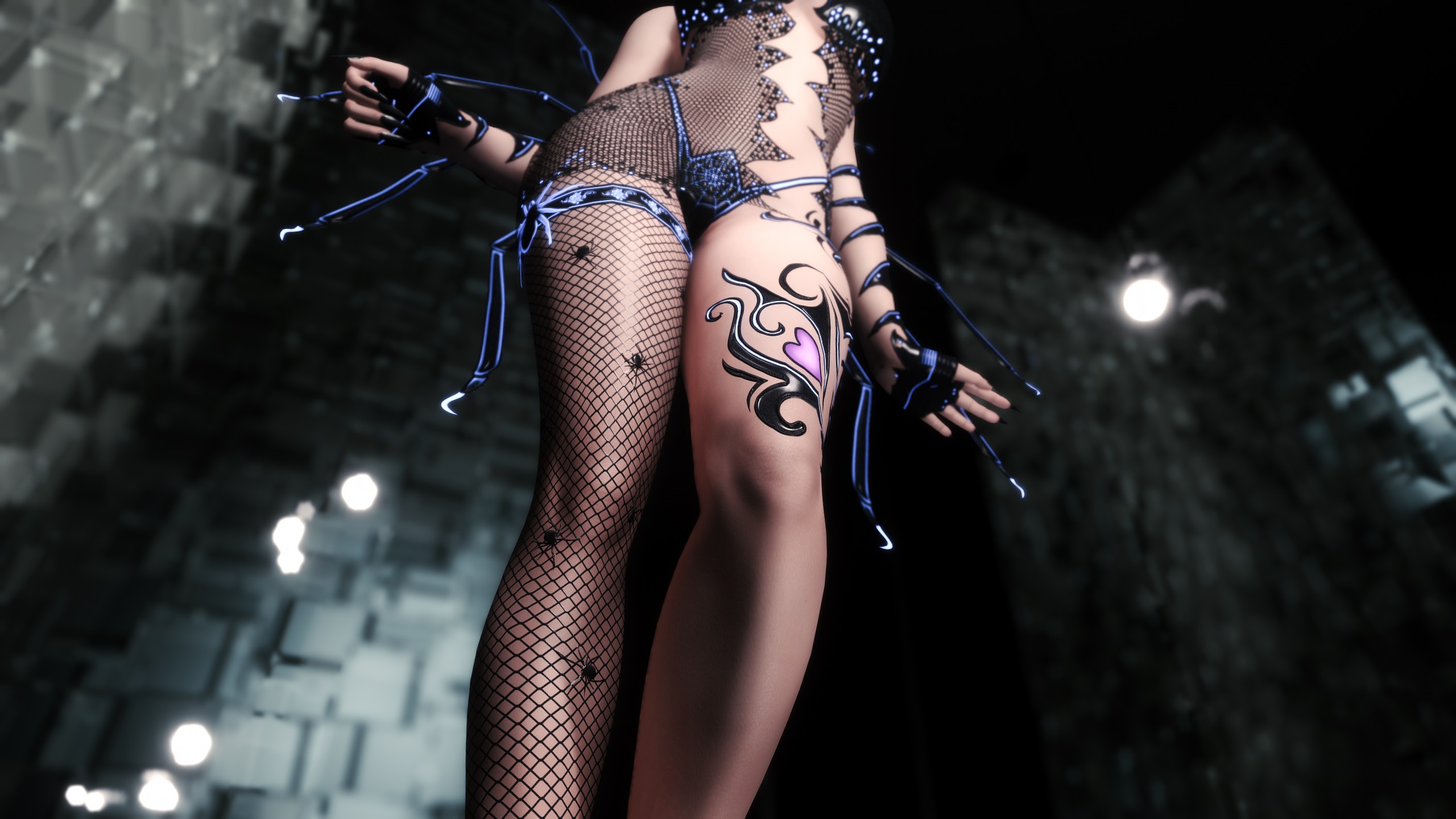 dx black widow outfit sse cbbe bodyslide with physics 鎧アーマー