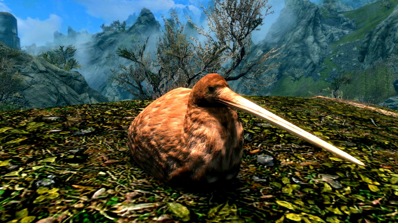 Kiwi Birds Se Animal Series Pt 1 日本語化対応 クリーチャー 騎乗 Skyrim Special Edition Mod データベース Mod紹介 まとめサイト