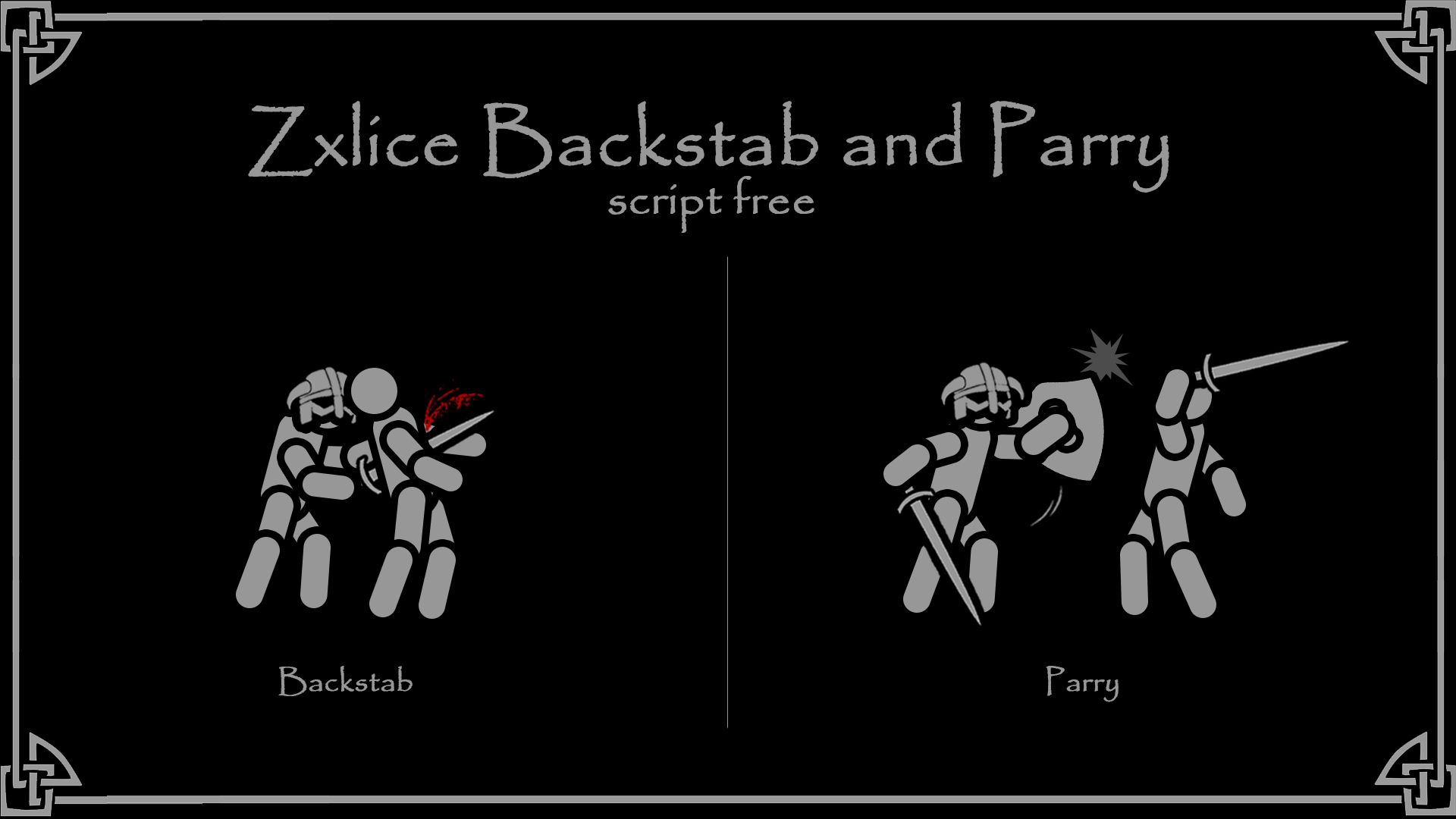 zxlice BackStab and Parry SSE - Script Free 戦闘 - Skyrim Special 