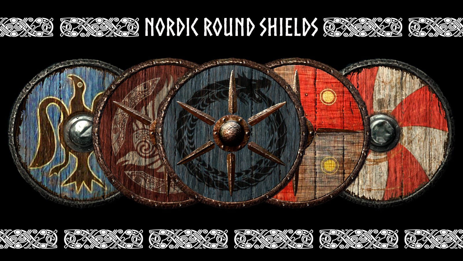Nordic Round Shields Viking Shields 盾 防具 Skyrim Special Edition Mod データベース Mod紹介 まとめサイト