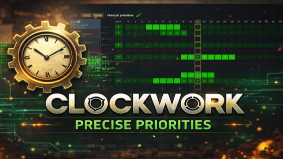 Clockwork - Precise Priorities 1.6 - RimWorld Mod データベース MOD紹介・まとめサイト