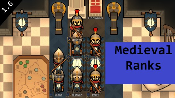 Medieval Ranks 1.6 - RimWorld Mod データベース MOD紹介・まとめサイト