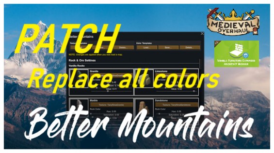Better Mountains: Replace All Colors 1.6 - RimWorld Mod データベース MOD紹介・まとめサイト