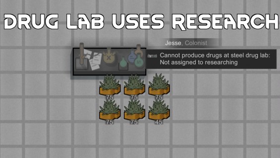 Drug Lab Uses Research 1.6 - RimWorld Mod データベース MOD紹介・まとめサイト
