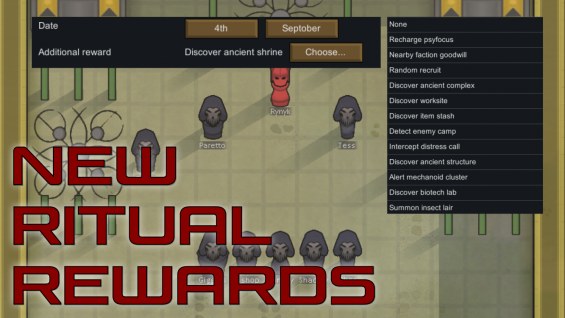 New Ritual Rewards 1.6 - RimWorld Mod データベース MOD紹介・まとめサイト