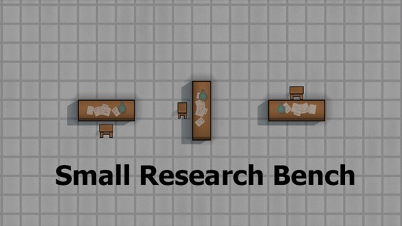 Small Simple Research Bench 1.6 - RimWorld Mod データベース MOD紹介・まとめサイト