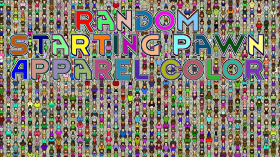 Random Starting Pawn Apparel Color 1.6 - RimWorld Mod データベース MOD紹介・まとめサイト