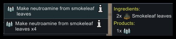 Make Neutroamine From Smokeleaf Leaves 1.6 - RimWorld Mod データベース MOD紹介 ...