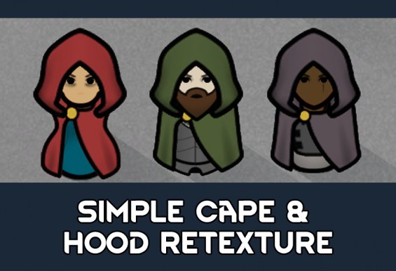 Simple Cape and Hood Retexture 1.6 - RimWorld Mod データベース MOD紹介・まとめサイト