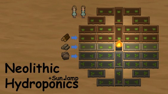 Neolithic Hydroponics 1.6 - RimWorld Mod データベース MOD紹介・まとめサイト