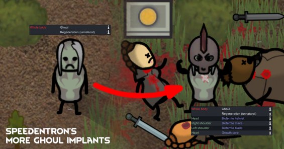 Speedentron's More Ghoul Implants 1.6 - RimWorld Mod データベース MOD紹介・まとめサイト