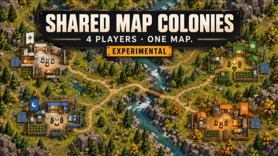 Shared Map Colonies — Experimental 1.6 - RimWorld Mod データベース MOD紹介・まとめサイト