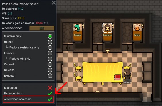 BattIePatch: Extreme Hemogen Extraction 1.6 - RimWorld Mod データベース MOD紹介 ...
