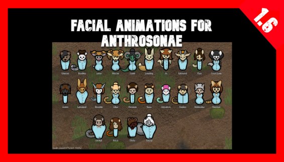 Facial Animation for Anthrosonae 1.6 - RimWorld Mod データベース MOD紹介・まとめサイト