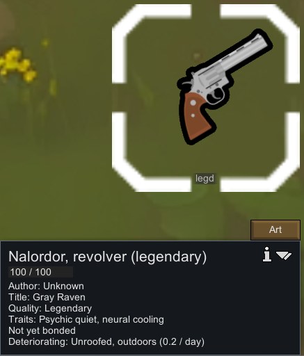 Weapon Personify 1.5 - RimWorld Mod データベース MOD紹介・まとめサイト