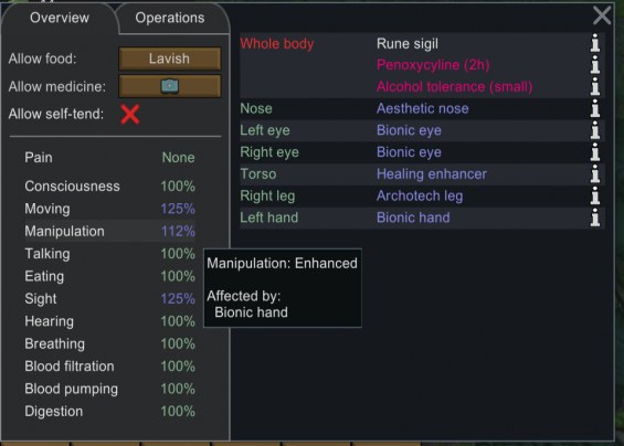 Bionic Hand 1.6 - RimWorld Mod データベース MOD紹介・まとめサイト