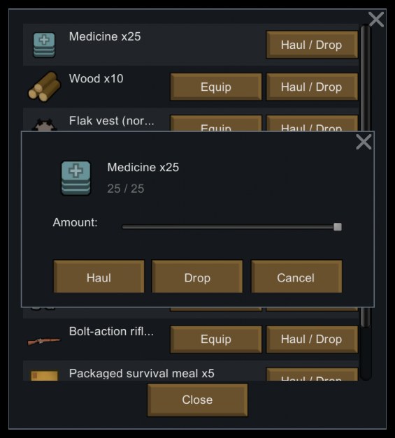 Inventory Management Command 1.6 - RimWorld Mod データベース MOD紹介・まとめサイト