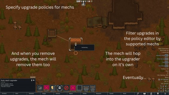 Mech Upgrade Policies 1.6 - RimWorld Mod データベース MOD紹介・まとめサイト