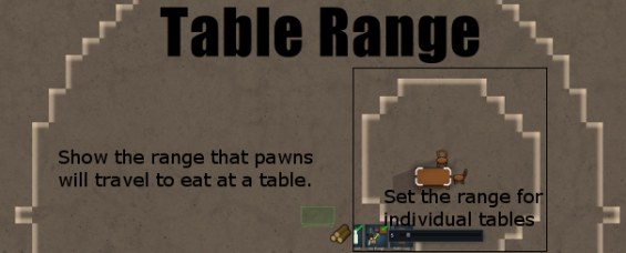 Table Range 1.6 - RimWorld Mod データベース MOD紹介・まとめサイト