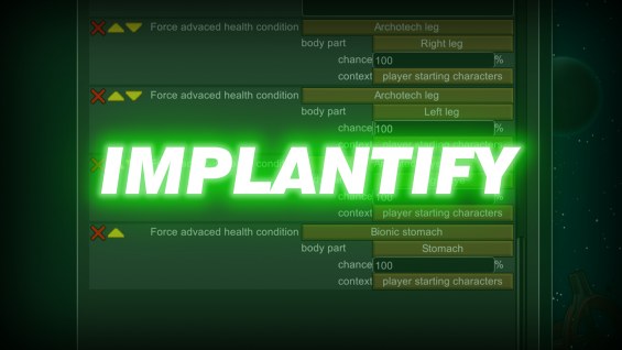 Implantify [1.6] 1.6 - RimWorld Mod データベース MOD紹介・まとめサイト