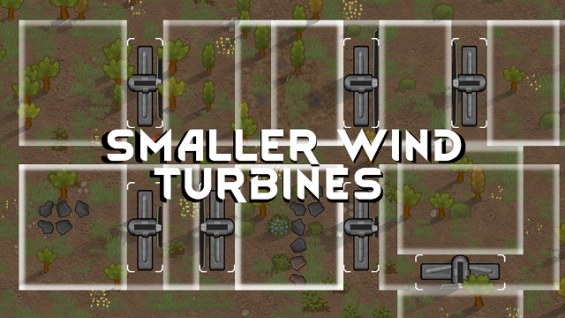 Smaller Wind Turbines 1.6 - RimWorld Mod データベース MOD紹介・まとめサイト