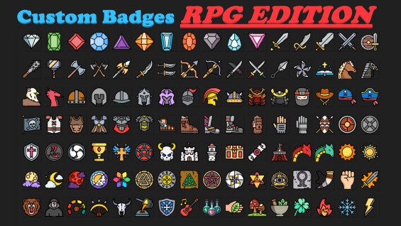 Custom Badges RPG Edition 1.6 - RimWorld Mod データベース MOD紹介・まとめサイト