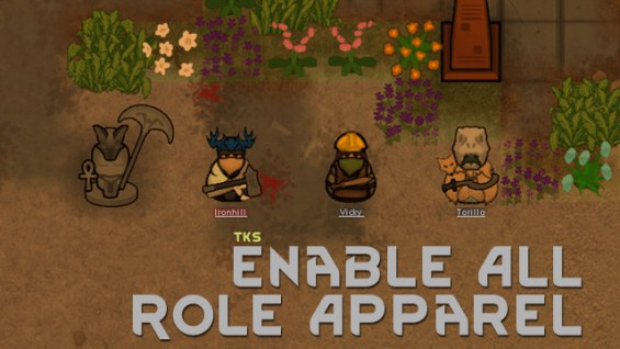 Enable All Role Apparel 1.6 - RimWorld Mod データベース MOD紹介・まとめサイト