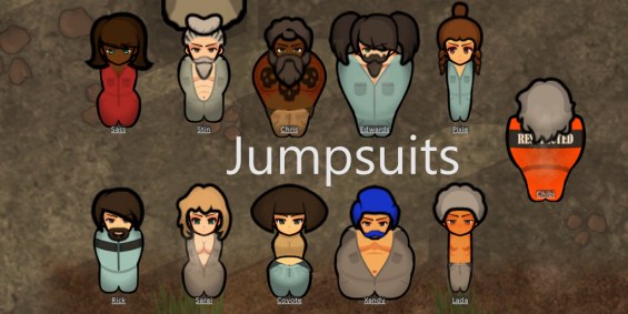 Stuffed Jump Suits 1.6 - RimWorld Mod データベース MOD紹介・まとめサイト