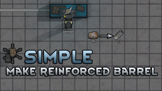 Forked Simple Make Reinforced Barrel 1.5 - RimWorld Mod データベース MOD紹介・まとめサイト