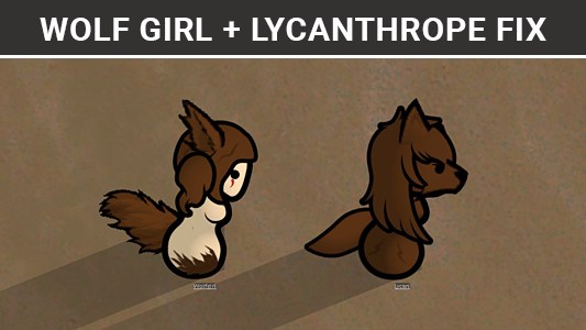 [ZAV] Wolf Girl + Lycanthrope Fix 1.6 - RimWorld Mod データベース MOD紹介・まとめサイト