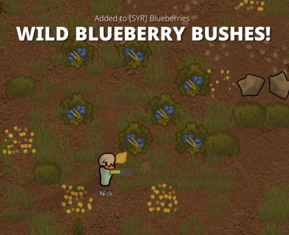 [SYR] Wild Blueberry Bushes 1.6 - RimWorld Mod データベース MOD紹介・まとめサイト