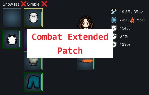RPG Style CE Patch 1.5 - RimWorld Mod データベース MOD紹介・まとめサイト