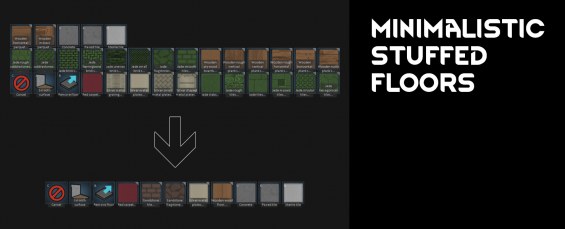 [JPT] Minimalistic Stuffed Floors 1.6 - RimWorld Mod データベース MOD紹介・まとめサイト